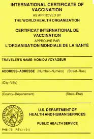 Yellow fever certificate