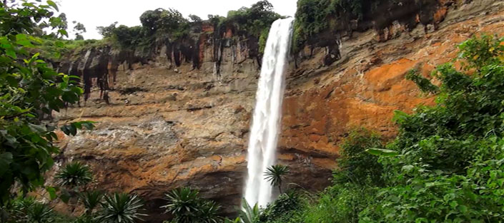 Falling waters of Sipi Falls