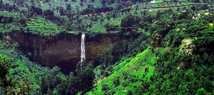 View for the 3 Sipi falls